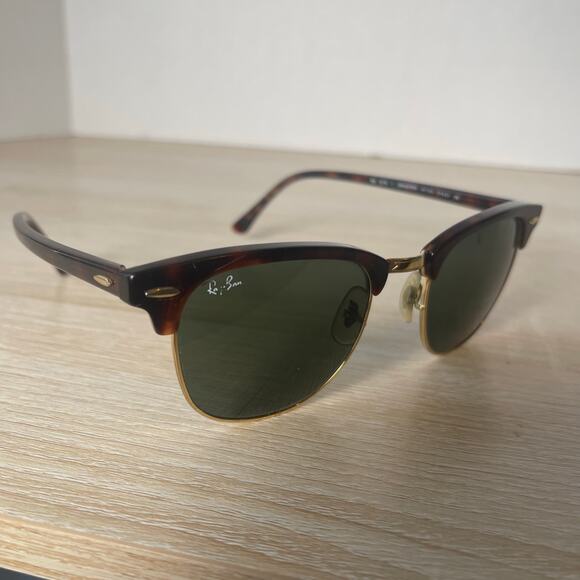 Ray-Ban RB3016 Clubmaster W0366 Sunglasses FRAMES ONLY Tortoise Shell 51-21 - Picture 1 of 12